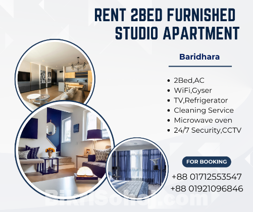 l Furnished and Serviced Two-Bedroom Studio Apartment RENT